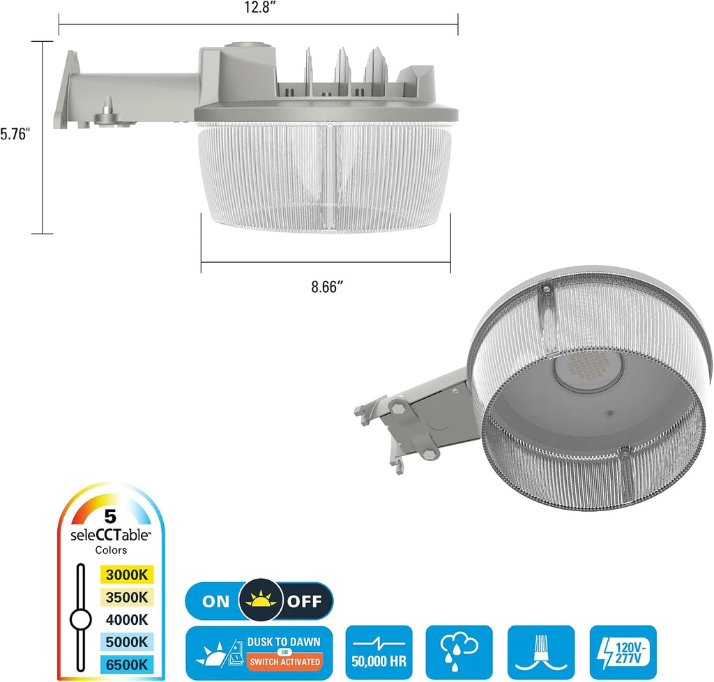 HALO ALS LED Area Light, 6000 Lumens, Selectable CCT, 120-277V
