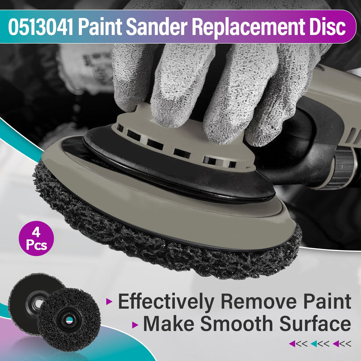 4 Pcs 0513041 4-1/2" Paint Eater Replacement Discs