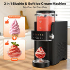 Slushie Machine for Home, Ice Cream Maker, 40OZ Capacity, Black