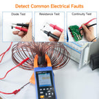 OWON Digital Clamp Meter with 2.8-inch IPS LCD Display, AC/DC Oscilloscope Function 3 in 1, 20000 Count True RMS Auto-ranging Current Meter, Bluetooth Current Meter and Oscilloscope