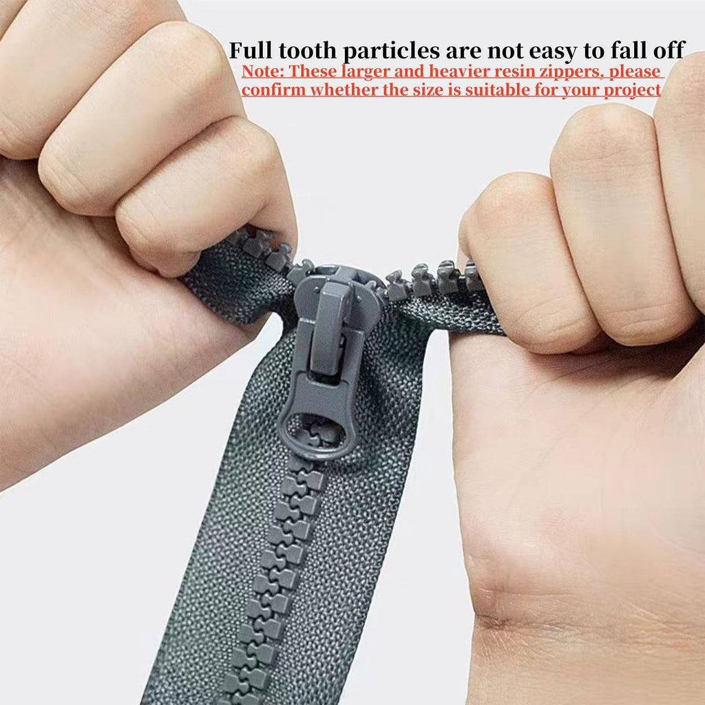 Separating Zippers #8Two Way Plastic Zipper Double Slider 6pcs32