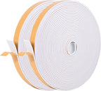 Self Adhesive Foam Tape Weatherstrip 1/2in x 1/8in x 66Ft High Density Foam Insulation Strips Seal Weather Stripping