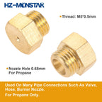 HZ-MONSTAR 20Pcs Range Stove Oven Orifice Conversion Kit for Propane Lp Gas