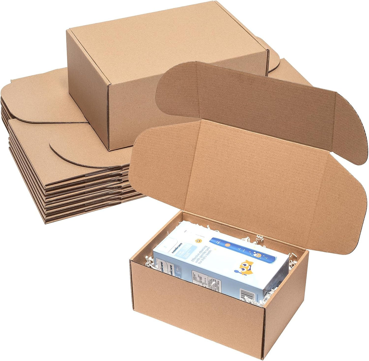 Shipping Boxes 9x6x4 Inches 25 Pack Corrugated Cardboard Brown Box