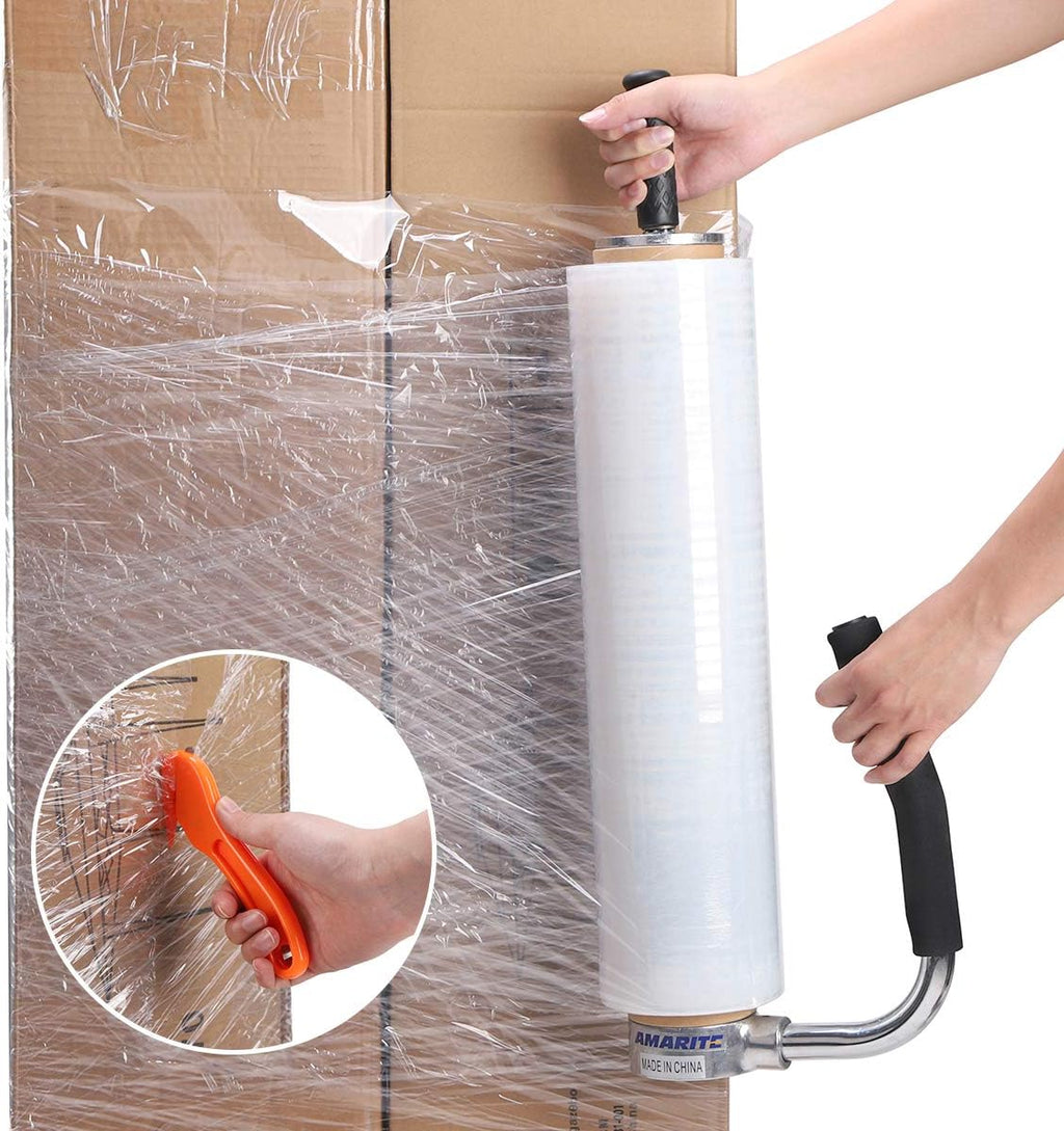 shrink wrap handle,Industrial Stretch Film Dispenser including Film Cutters,Suitable for 11" to 21.5" film height