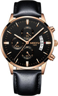 Men's Watch Analog Chronograph for Business, Sports & Daily Use | Quartz Watch Waterproof, Luminous, Date Fashionable