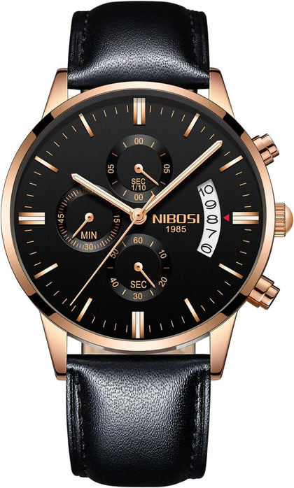 Men's Watch Analog Chronograph for Business, Sports & Daily Use | Quartz Watch Waterproof, Luminous, Date Fashionable