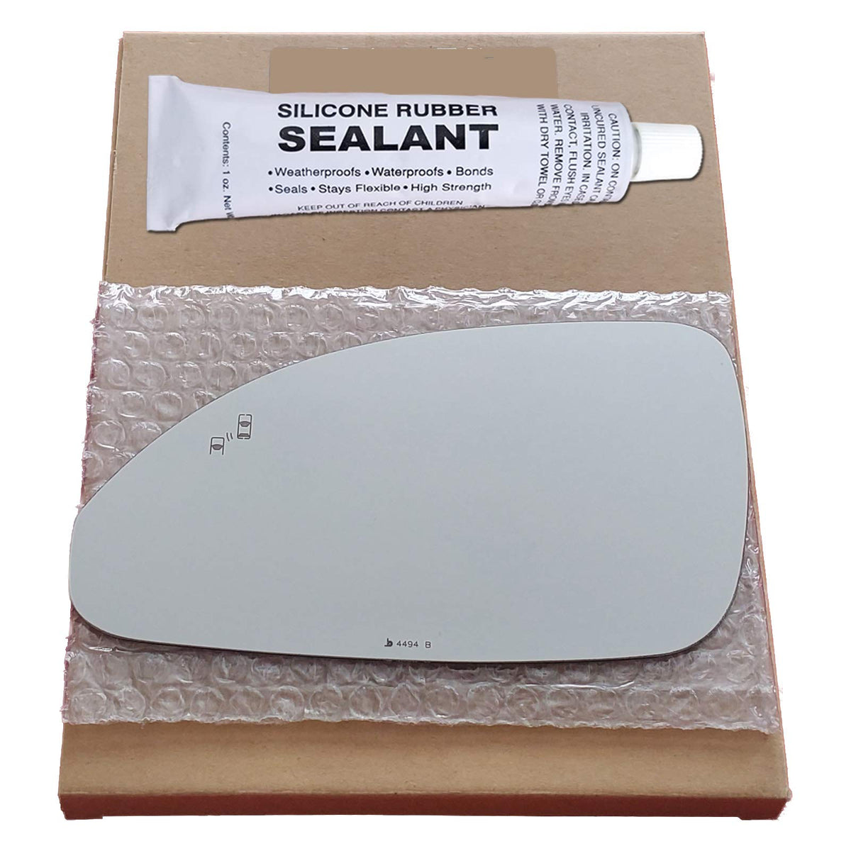 Driver Side Mirror Replacement Glass + Glue for 13-17 Buick Enclave
