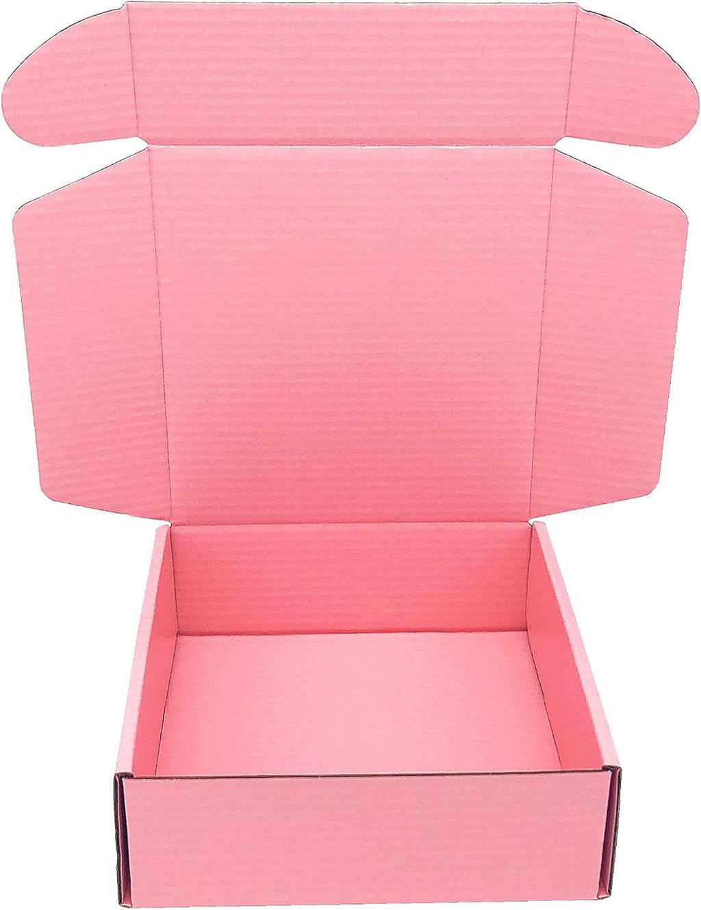 Pink Shipping Box Mailers, 10 x 8 x 2.7 Inch Cardboard Storage Box 10 Pack