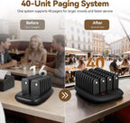 TD175M Beepers for Restaurants, Restaurant Buzzers,40 Pagers