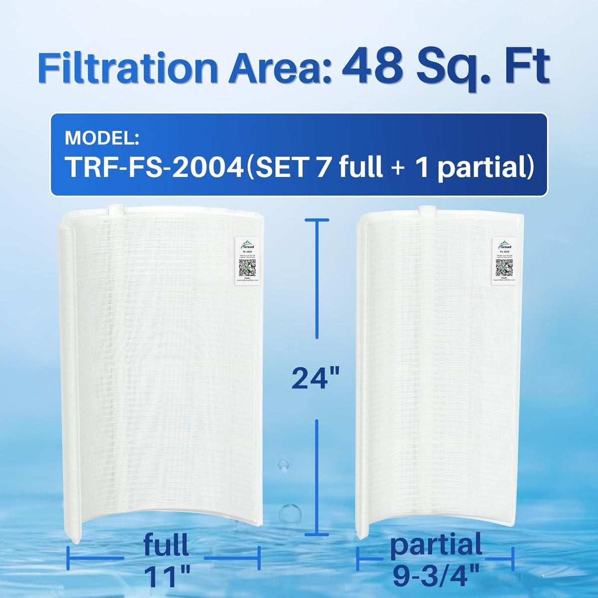 FS-2004 DE Filter Grids 48 Sq.Ft Pool Filter Replace Hayward DE4820