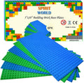 5 x10 Inch Base Plates Blue and Green Baseboard With Pin-hole (6-Pack)