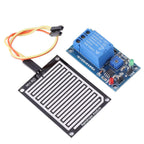 Raindrops Sensor, 12V Rain Dectection Module Adjustable Rain Sensor Controller Relay for Weather Monitoring
