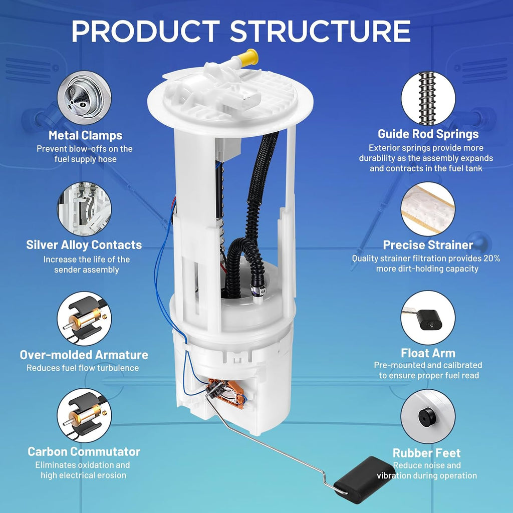 E7198M Electric Fuel Pump Module Assembly for Dodge Dakota 2005-2009
