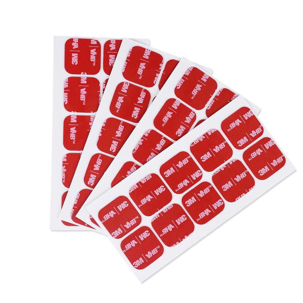 3M Double Sided Adhesive Pads 1" x 1" 40 PCS Black Heavy Duty 5925