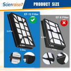 Scienraise EF-12 HEPA Filter Replacement for Kenmore 600 Series Vacuum