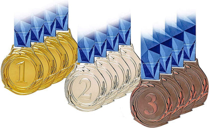 12Pcs Gold Medals Award Medals for School Sports Office Games | mental medals for sports events classroom rewards