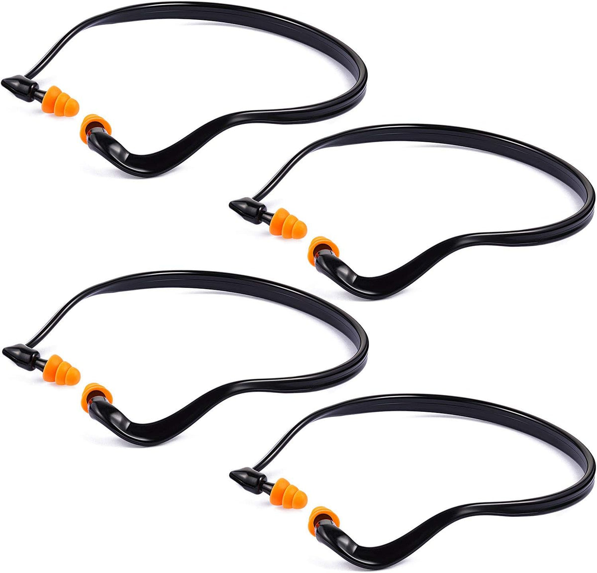 Banded Earplugs for Shooting Range Band Ear Plugs Lightweight Silicone Earplugs for Hearing Protection, Noise