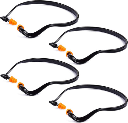 Banded Earplugs for Shooting Range Band Ear Plugs Lightweight Silicone Earplugs for Hearing Protection, Noise