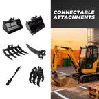 Nakkaa Mini Excavator Quick Coupler Compatible with 0.8-2.0 Ton Digger