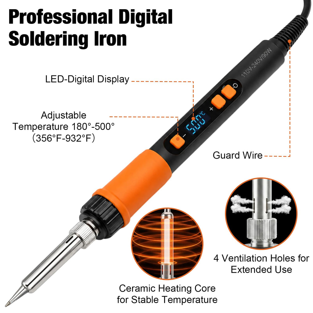 Professional Stained Glass Soldering Kit, Lead-Free Solder Wire