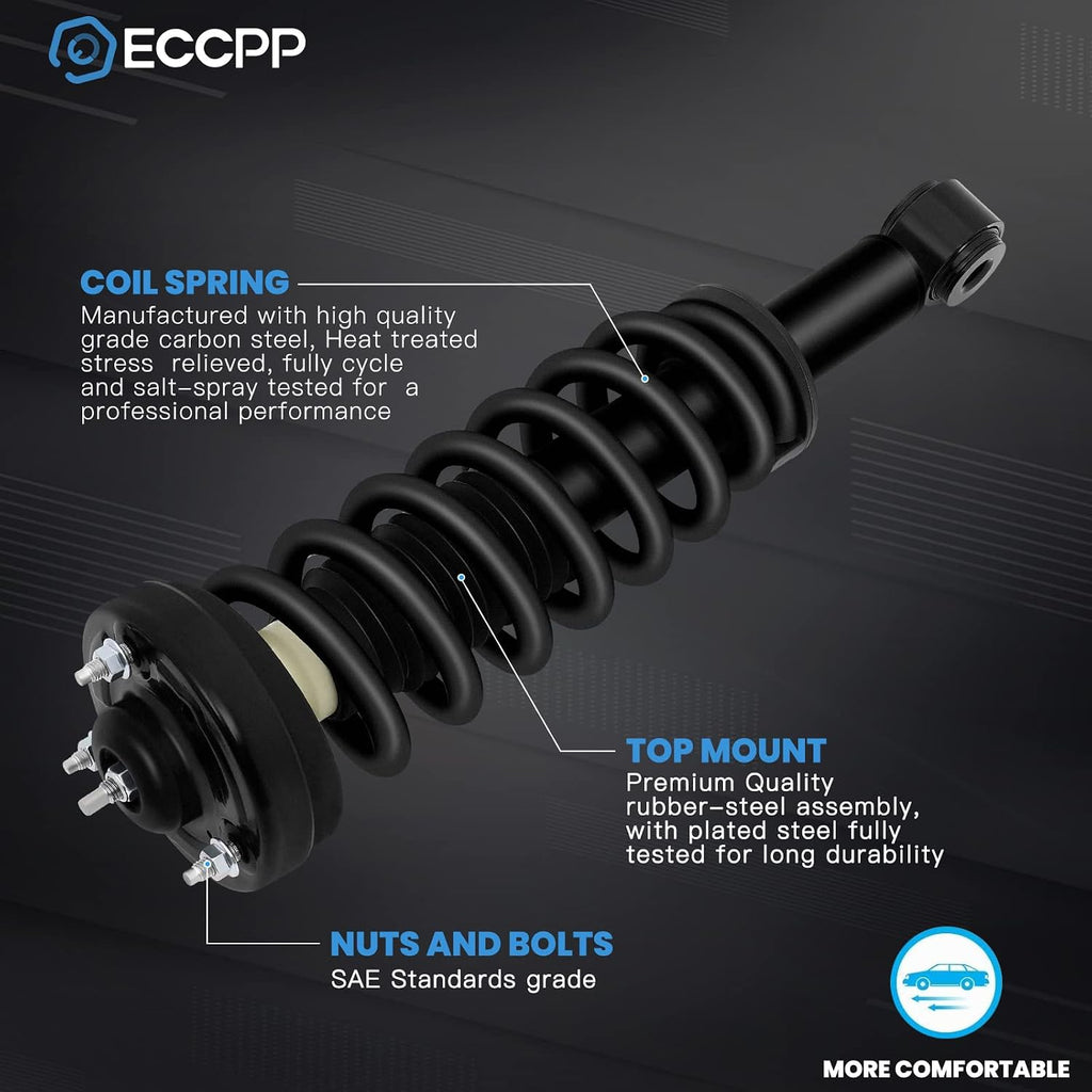 ECCPP Struts Complete Struts Spring for 2007-2013 for Ford Expedition