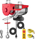 Electric Hoist with Remote Control, 1320LBS Electric Winch, 110V Electric Hoist with 14ft Wired Control for Lifting
