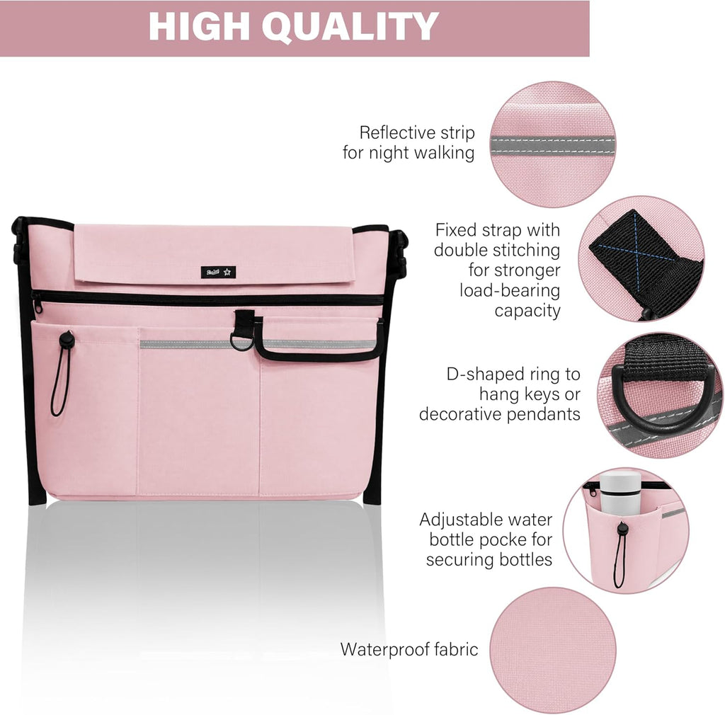 Wheelchair Bag - Wheelchair Backpack Waterproof, Scratch-Resistant, Double-Stitched, Wheelchair Accessories with