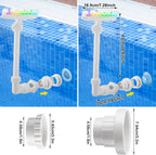 2026 Solar Pool Fountain for Above and Inground LED 360° Adjustable Fountain for Swimming Pool Sprayer Waterfall