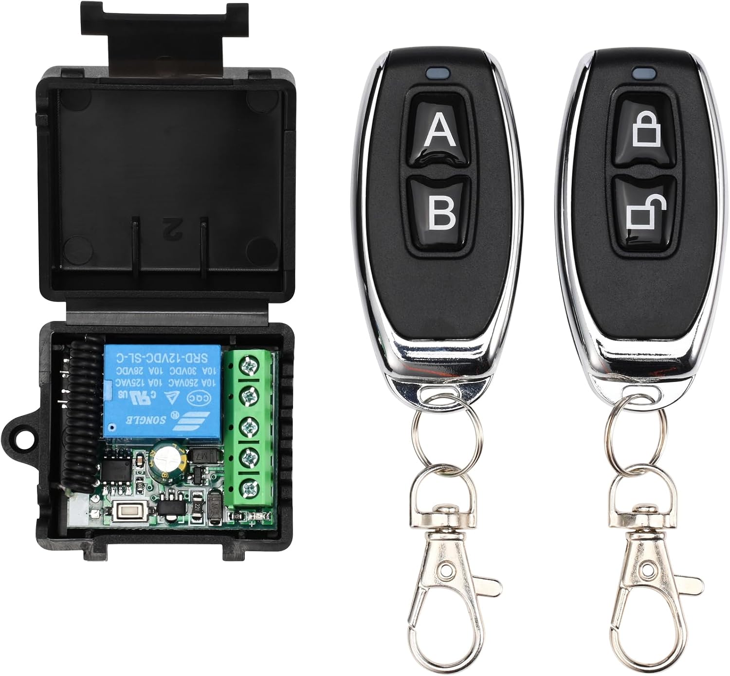 Access Control System Kit with Remote – 1200lbs Holding Force Fail-Safe Electromagnetic Lock, Metal Keypad, 12V Power