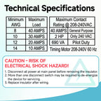 FrigeSwift S8145-20 Commercial Refrigeration Defrost Control Timer