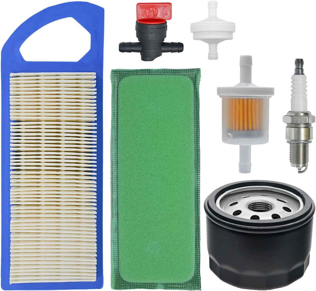 LA115 L100 697153 Air Filter Replacement for John Deere Briggs and Straton | LA110 LA105 LA100 GY20573 Oil Change Kit