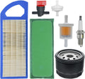 LA115 L100 697153 Air Filter Replacement for John Deere Briggs and Straton | LA110 LA105 LA100 GY20573 Oil Change Kit