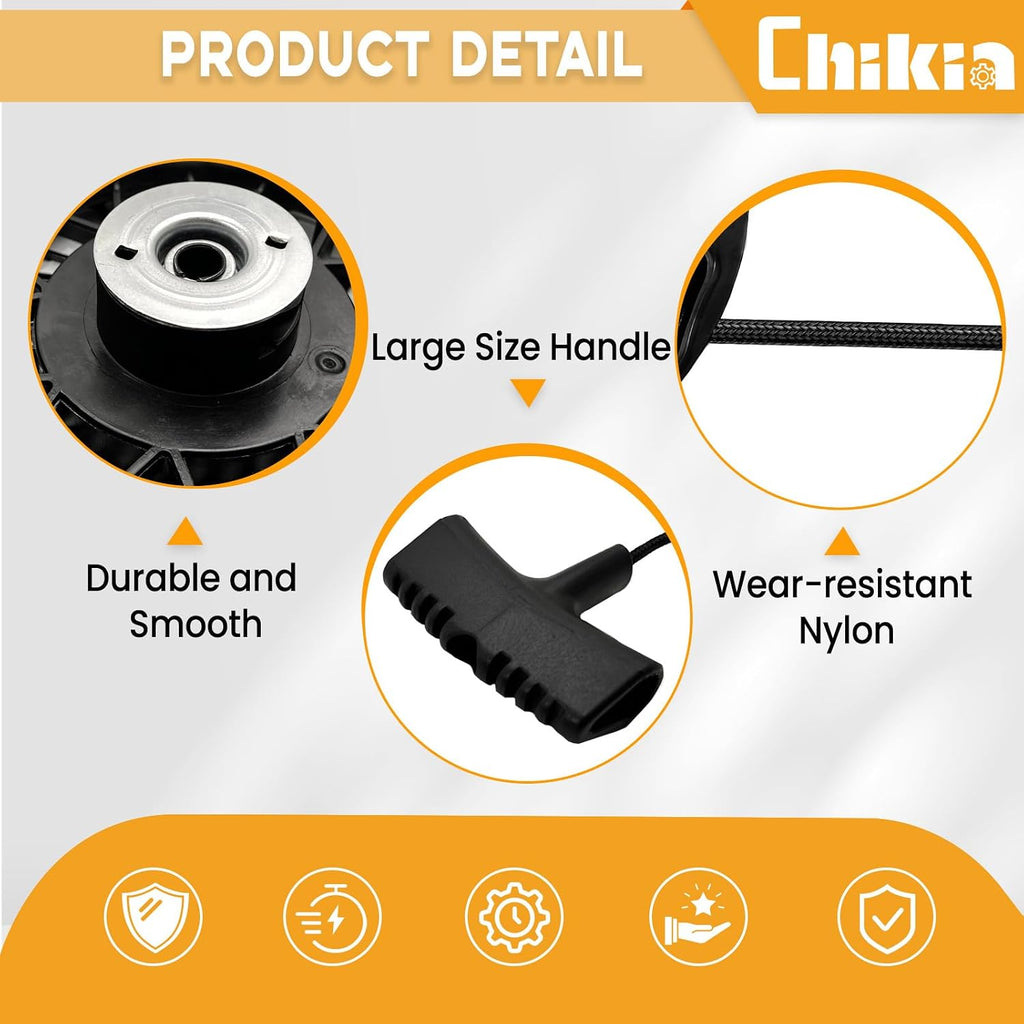 Chikia 590739 590472 Pull Start Recoil Starter Assembly for to-ro Te-cumseh