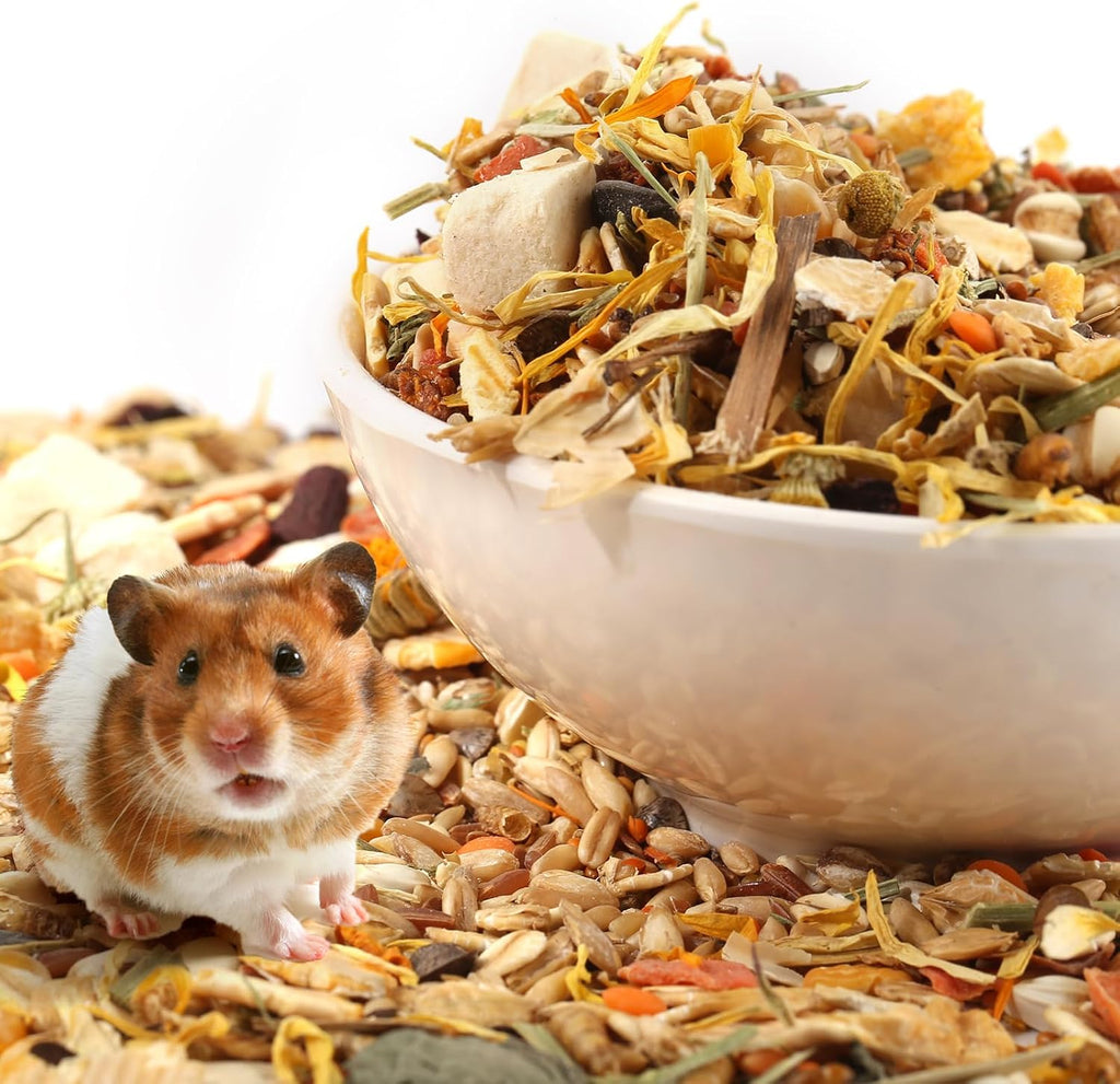 Gourmet Hamster & Gerbil Food, Dry Food for Hamsters-Supports Healthy Digestion and Healthy Teeth Unique Edible