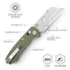 Folding Utility Knife - Puppy-GM, 2.62" Blade with 5 Extra Blades
