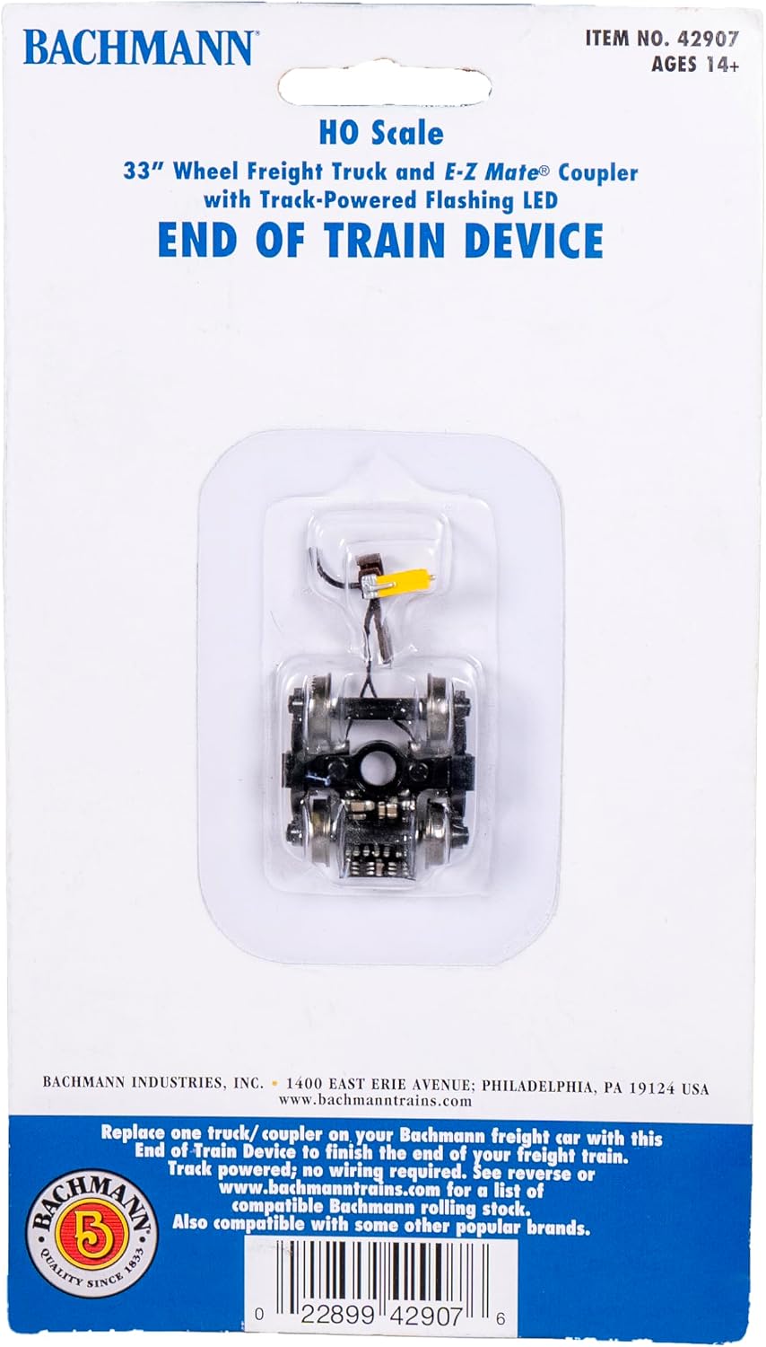 Trains End of Train Device with Track-Power Flashing LED HO Scale | Accessory, End of Train Device (FRED) with