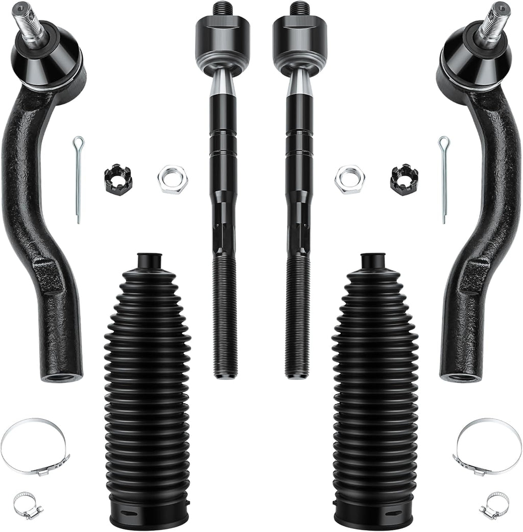 Front Tie Rod Ends Kit for 2007 2008 2009 2010 2011 Toyota Camry, 6Pcs