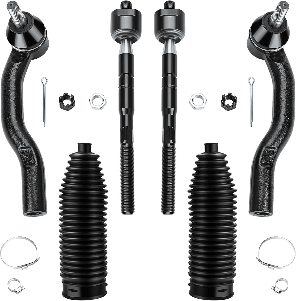 Front Tie Rod Ends Kit for 2007 2008 2009 2010 2011 Toyota Camry, 6Pcs