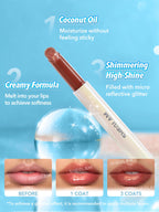Pout-Perfect Moisturizing Solid Lip Gloss Shimmer Lip Plumper - Gold Rush