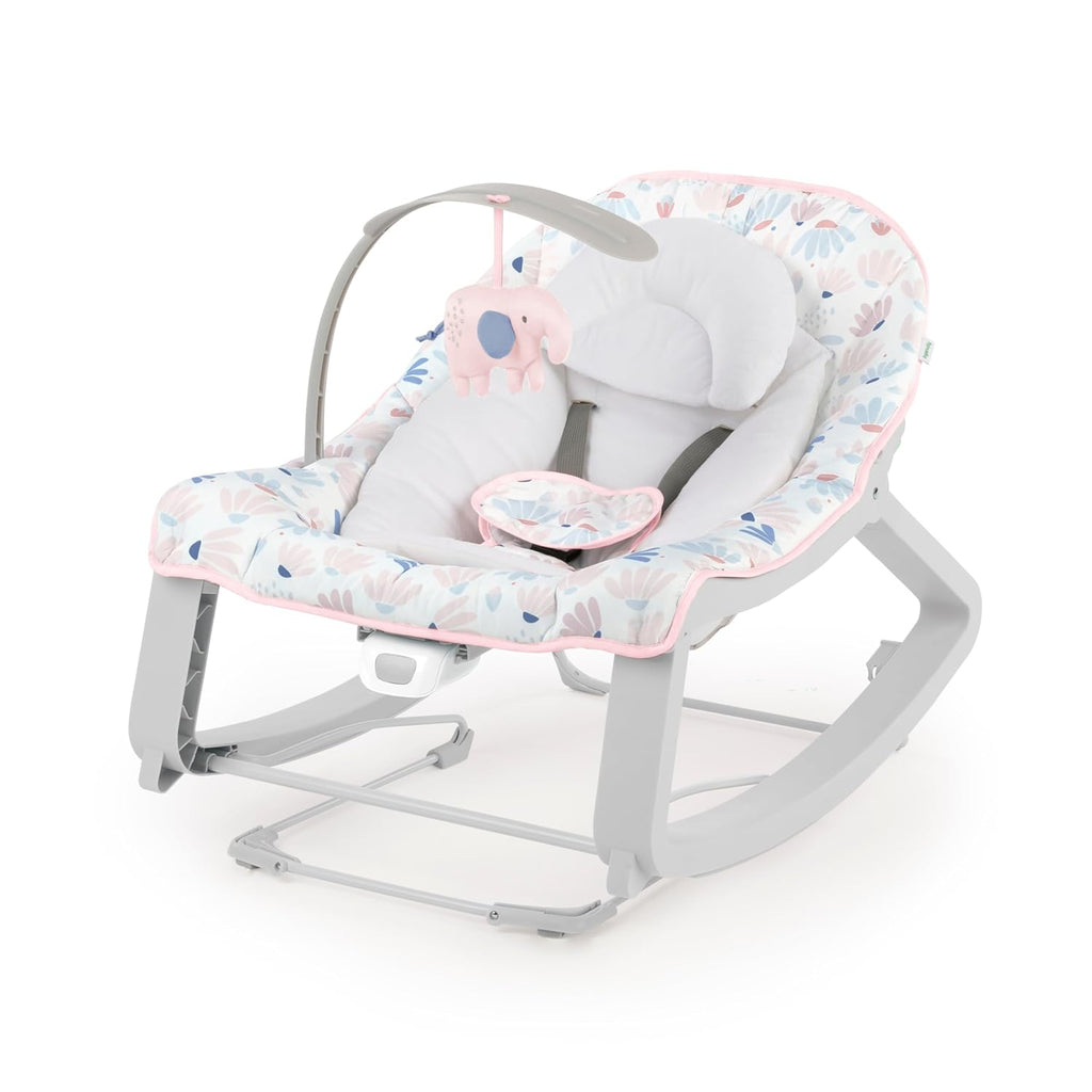 Keep Cozy 3-in-1 Grow with Me Vibrating Baby Bouncer Seat & Infant to Toddler Rocker, Vibrations & -Toy Bar, 0-30