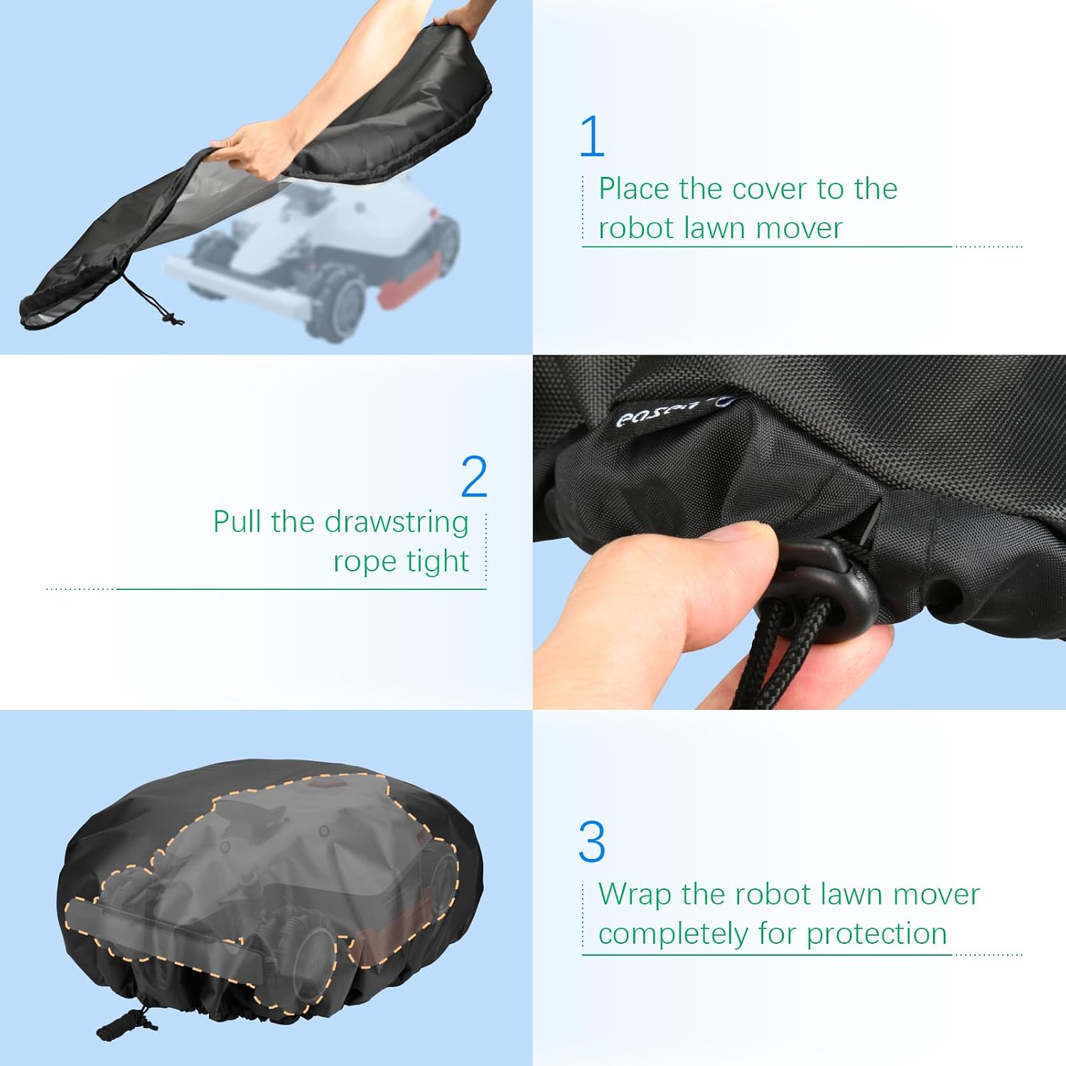 Robot Lawn Mower Cover Wire Free Automatic Robotic Lawnmower Waterproof Protective Cover UV Protection Cover with