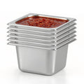 Hotel Pans 1/6 Size Pans 4 Inch Deep 6 Pack Steam Table Pans