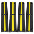 VEVOR 4 Pack Cable Protector Ramp 3.28 ft 1 Channel 18000 lbs/Axle Capacity