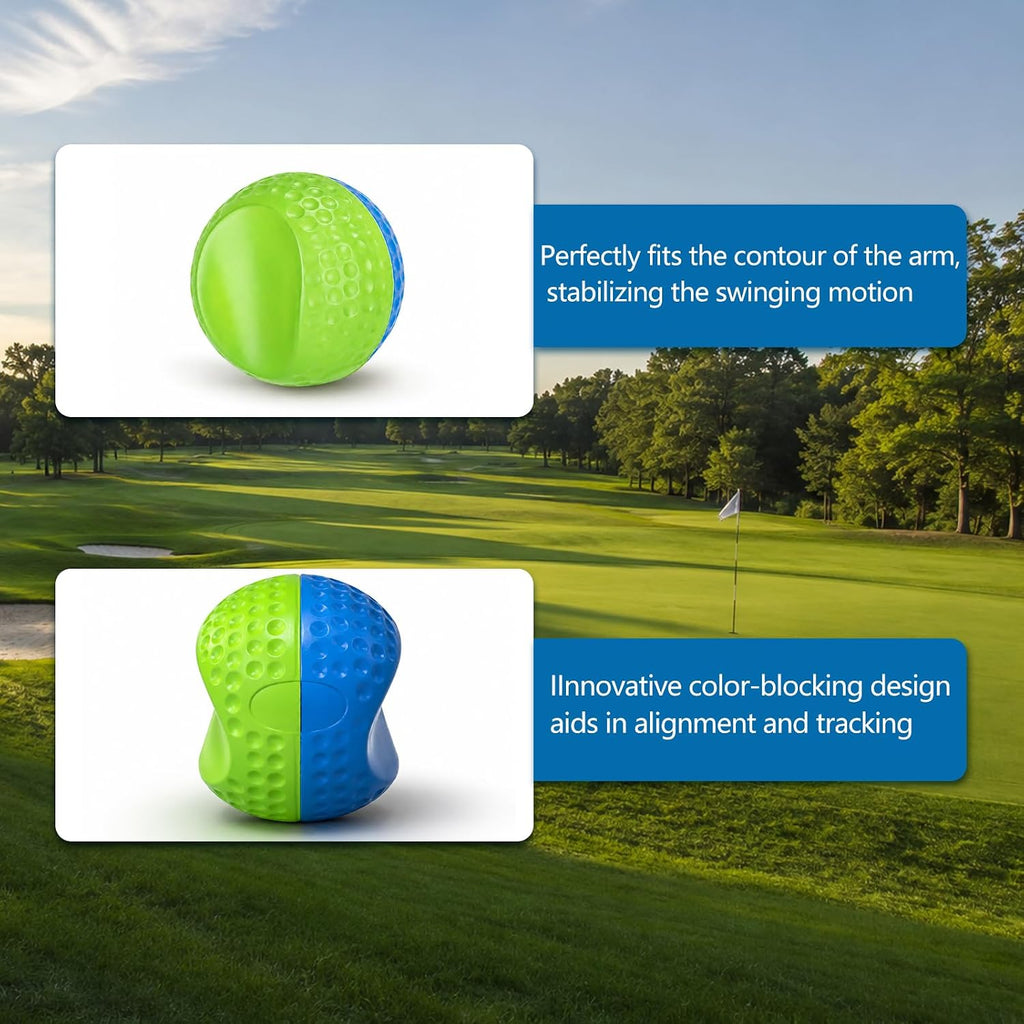 Golf Training Aid Ball, Golf Training Ball Between arms Optimize Impact Accuracy and Swing, Fix Slicing, Scooping &