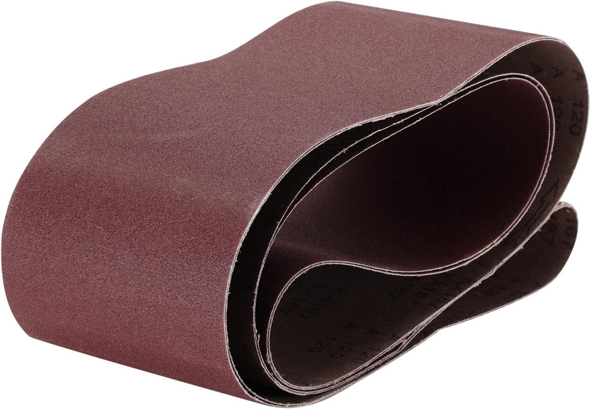 uxcell 2pcs 6" x 89" Sanding Belts 120 Grits Aluminum Oxide