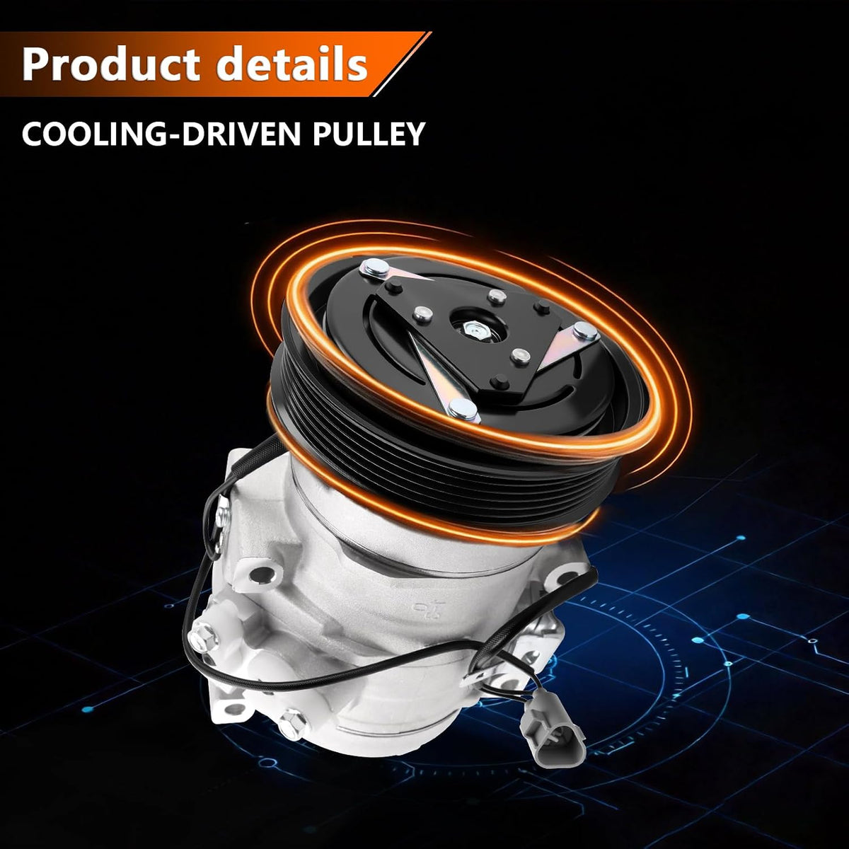 Air Conditioner AC Compressor with A/C Clutch for 1999-2003 ES300 3.0L