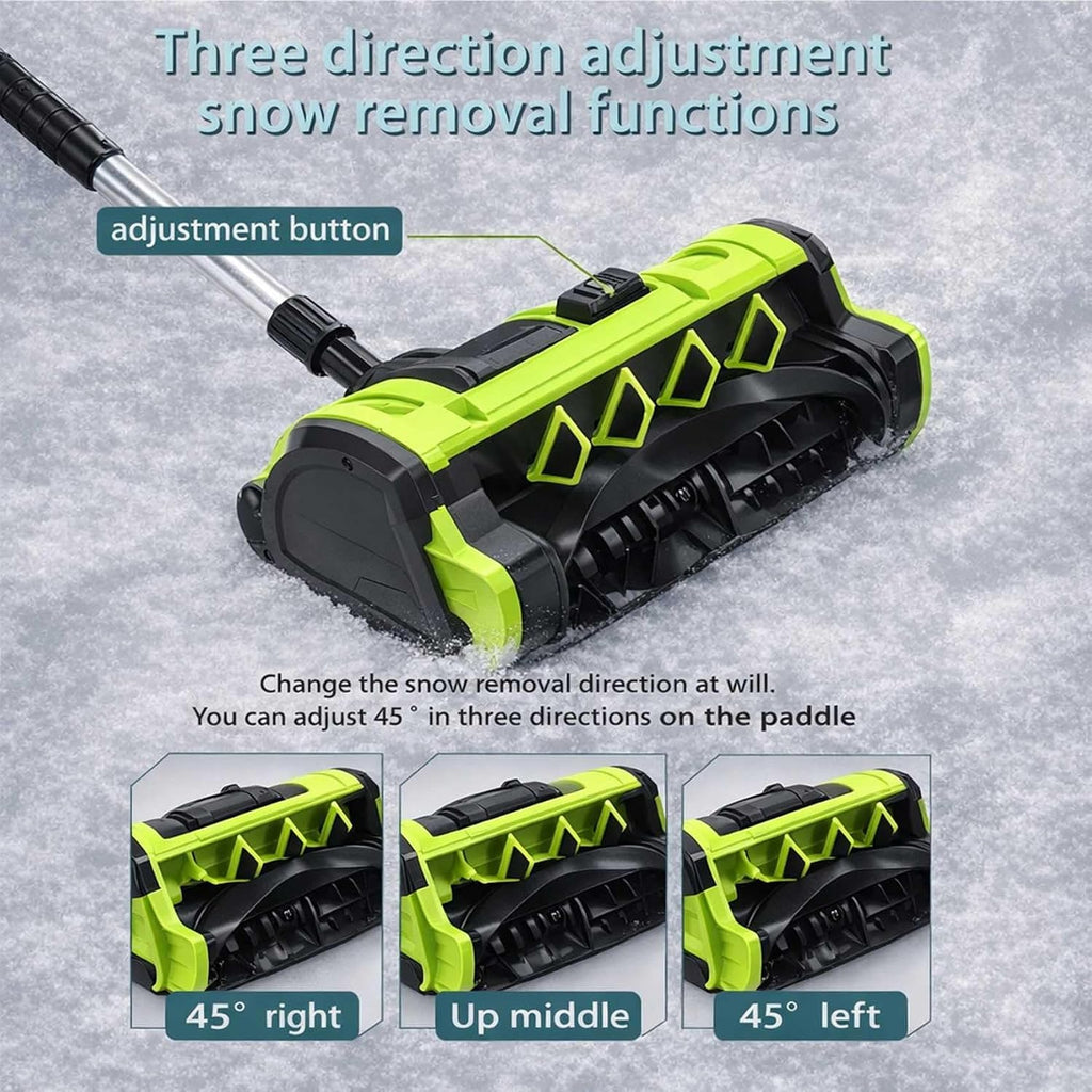 2026 Upgrade Electric Snow Blower Shovel, 20V Cordless Electric Snow Shovel - 16ft Throwing Distance, 12" Width