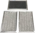 Microwave Grease & Charcoal Filter Set Compatible with LG Model Numbers LMV1683SW, MV1746AD, MV-1746AD, LMV1630ST