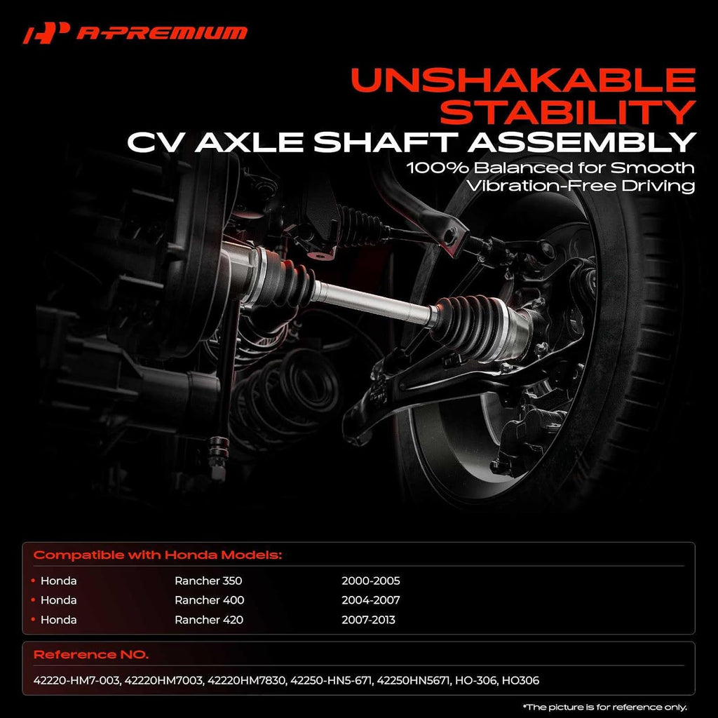 A-Premium Set of 2 Front CV Axle Shaft Assembly
